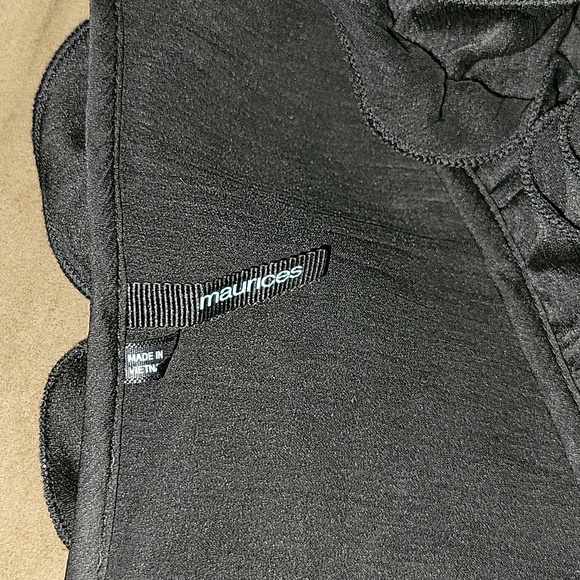 MAURICE'S Sheer Black Ruffled Button Front Short Sleeve Sexy Blouse M Formal - Picture 5 of 6